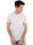 -Bisiklet Yaka Kısa Kollu Likralı Viskon Erkek T-Shirt 3