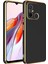Xiaomi Redmi 12C Kılıf Renkli Laser Kenarlı Kamera Korumalı Bark Silikon 1