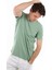 -Bisiklet Yaka Kısa Kollu Likralı Viskon Erkek T-Shirt 2