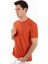 -Bisiklet Yaka Kısa Kollu Likralı Viskon Erkek T-Shirt 4