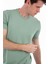 -Bisiklet Yaka Kısa Kollu Likralı Viskon Erkek T-Shirt 2