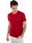 -Bisiklet Yaka Kısa Kollu Likralı Viskon Erkek T-Shirt 1