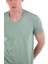 - V Yaka Kısa Kollu Likralı Viskon Erkek T-Shirt 3