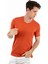 - V Yaka Kısa Kollu Likralı Viskon Erkek T-Shirt 1