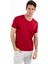 - V Yaka Kısa Kollu Likralı Viskon Erkek T-Shirt 2