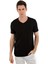 - V Yaka Kısa Kollu Likralı Viskon Erkek T-Shirt 1