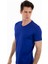 - V Yaka Kısa Kollu Likralı Viskon Erkek T-Shirt 4