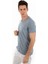 - V Yaka Kısa Kollu Likralı Viskon Erkek T-Shirt 2