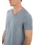 - V Yaka Kısa Kollu Likralı Viskon Erkek T-Shirt 3