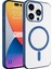 Apple Iphone 15 Pro Max Kılıf Renkli Kenarlı Arkası Şeffaf Magsafeli Sert Pixel Kapak 1