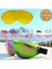 Kayak Gözlüğü Değiştirebilir Camlı Güneş Kar Gözlük Gökkuşağı Snowboard Glasses Gözlük+1 Adet Yedek Cam (Sarı) 2