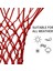 Basketbol Pota Filesi Ağı - Kırmızı 1 Adet 3