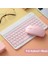 Klavye Mouse Seti Klavye Mouse Set Mini Q Kablosuz 2.4g Wirelless Pembe 1