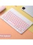 Klavye Mouse Seti Klavye Mouse Set Mini Q Kablosuz 2.4g Wirelless Pembe 2