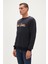 Manuscript Crewneck Erkek Lacivert Sweatshirt 23.02.12.016-C07 5