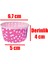 100 Adet Puantiyeli Pembe Büyük Boy Pet Kapsül Sufle Cupcake Muffin Kek Kalıbı (Ebat: 6,7 cm x 4 cm x 5 cm) 2