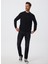 Bisiklet Yaka Siyah Erkek Sweatshırt 241 Lcm 241018 Dorre Sıyah 4