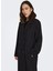 Koyu Siyah Kadın Kaban Onljosıe Pın Strıpe Wool Coat cc Ot 1