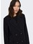 Koyu Siyah Kadın Kaban Onljosıe Pın Strıpe Wool Coat cc Ot 3