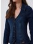 Lee Cooper Standart Klasik Yaka Mavi Kadın Gömlek 241 Lcf 141002 Mısty 1 Denım 4