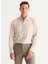Slim Fit Düğmeli Yaka Bej Erkek Gömlek 4A2024100059 3