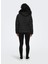 Siyah Kadın Mont Onlellan Quılted Hood Jacket cc Otw 4