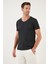 Pamuk Slim Fit V Yaka Basic T Shirt Erkek T Shirt 5412001 1