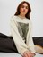 Jxella Loose Crew Ls Swt Kadın Beyaz Sweatshirt 12241324-White 3