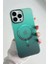 Grass Apple iPhone 14 Pro Uyumlu Gradyan Renkli Magsafe Kılıf Yeşil 1
