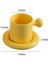 Yomdid Macaron Renkli Kahve Fincanı Suni Yaratıcı Seramik Fincan Kahve Kupa Pratik Süt Çayı Içme Kupası Daire Seti Drinkware | Kahve Kupası ve Amp;tabak Setleri (Yurt Dışından) 2