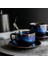 Türk Espresso Bardaklar Surlar ile Seramik Kupası Set Siyah Çay Yaratıcılık Kupa Ev Dekor Yaratıcı Su Kupası Hediyeler | Kahve Kupası ve Amp;tabak Setleri (Yurt Dışından) 2