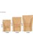 100 Zip Kraft Kağıt Torbaları Pencere Ile, Biyobozunur Ambalaj Torbası Şeker, Pasta, Hediye Için Temizle Pencereli (Yurt Dışından) 3
