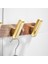 Masif Ahşap Banyo Ceket Kanca Fırçalanmış Altın Havlu Kanca Duvara Monte Kapı Kanca Askı Robe Kanca Banyo Aksesuarları | Robe Hooks (Yurt Dışından) 3
