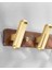 Masif Ahşap Banyo Ceket Kanca Fırçalanmış Altın Havlu Kanca Duvara Monte Kapı Kanca Askı Robe Kanca Banyo Aksesuarları | Robe Hooks (Yurt Dışından) 4
