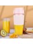Taşınabilir Blender Meyve Sıkacağı Kupası Mini Akülü Kişisel Seyahat Mikser Smoothies Maker Süt Sallamak Için Karıştırma 300ML | Sıkacaklar (Pembe) (Yurt Dışından) 5
