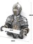 Knight Roma Asker Doku Tutucu Stil Duvar Asılı Yaratıcı Mutfak Rulo Kağıt Doku Kutusu Tuvalet Rulo Standı | Kağıt Tutucular (Gümüş) (Yurt Dışından) 2
