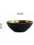 Yuvarlak Siyah Seramik Salata Kase Altın Japon Tarzı Şehriye Konteyner Çorba Pirinç Kase Için Ceramica Set Mutfak Aracı Sofra Takımı | Kaseler (Yurt Dışından) 2