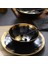 Yuvarlak Siyah Seramik Salata Kase Altın Japon Tarzı Şehriye Konteyner Çorba Pirinç Kase Için Ceramica Set Mutfak Aracı Sofra Takımı | Kaseler (Yurt Dışından) 3
