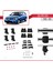 Kia Rio (De) Hatchback 2005-2011 Arası ile Uyumlu Ace-4 Ara Atkı Tavan Barı Gri 5