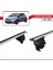 Toyota Yaris / Vitz (XP130) 2011-2019 Arası ile Uyumlu Ace-4 Ara Atkı Tavan Barı Gri 4