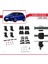 Hyundai I20 (Bc3) 2020 ve Sonrası ile Uyumlu Ace-4 Ara Atkı Tavan Barı Gri 5
