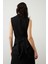 Arkası Fiyonk Detaylı Crep Kolsuz Elbise Siyah K2411032_001 4