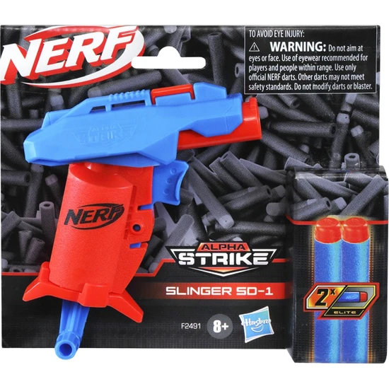 Nerf Alpha Strike Slinger Hasbro Lisanslı Köpük Mermi Dart Atan Oyuncak