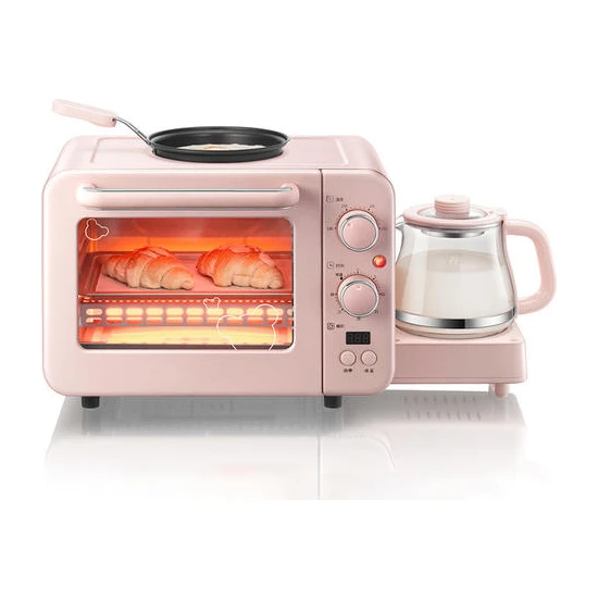 Xhang Çok Fonksiyonlu Ekmek Kızartma Makinesi Fırın Kahvaltı Makinesi Kahve Makinesi Yumurta Pişirme Tavası Üç Bir Kahvaltı Makinesi | 3 In 1 Kahvaltı Yapımcıları (Yurt Dışından)