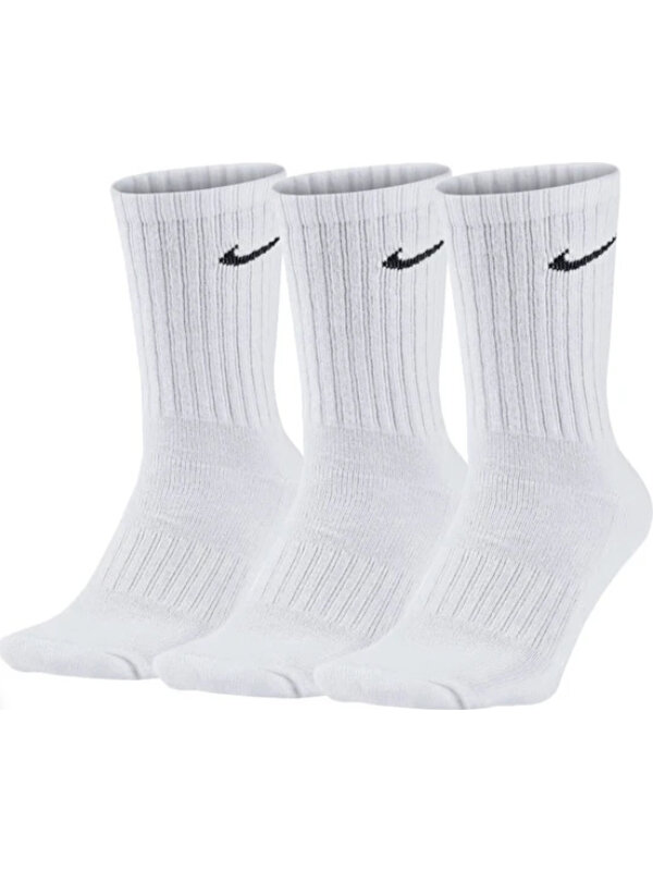 Nike SX7676-100 Everyday Cush No-Show 3lü Çorap Seti 1