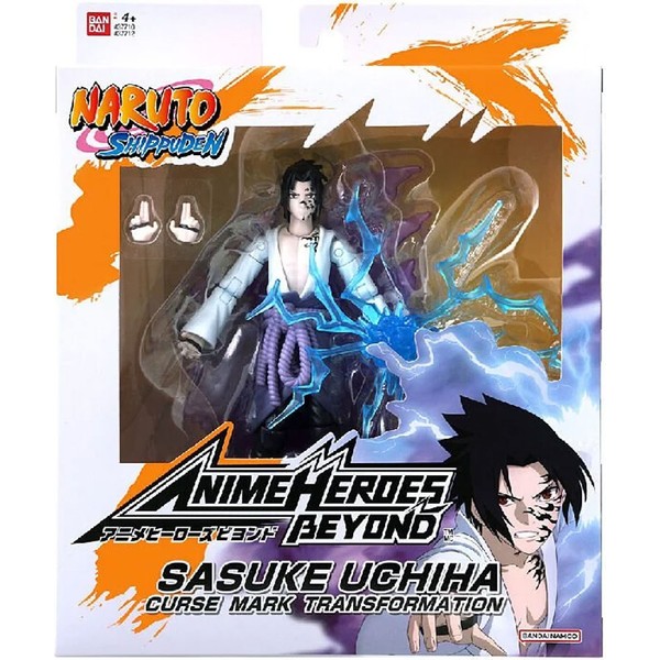 Bandai Naruto 16CM Anime Heroes Naruto Sasuke Uchiha Figür ve