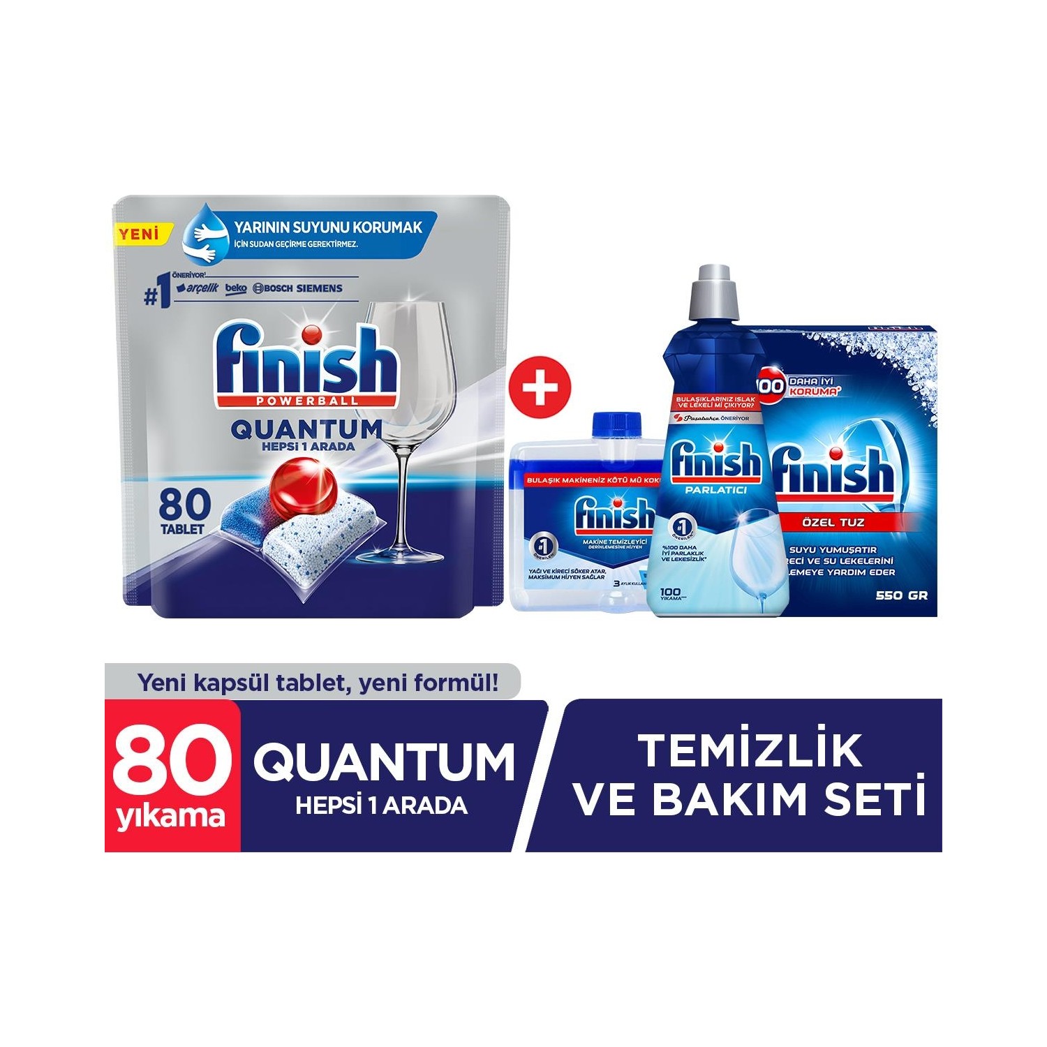 Finish Quantum 80 Kapsül Tablet Bulaşık Makinesi Deterjanı + Fiyatı