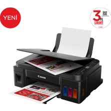 Canon G3416 Wi-Fi + Tarayıcı + Fotokopi Renkli Çok Fonksiyonlu Tanklı Mürekkep Püskürtmeli Yazıcı (Canon Eurasia Garantili)