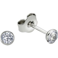 Sirius Pırlanta F Renk 0,28 Karat Pırlanta Tektaş Küpe 0415E0016