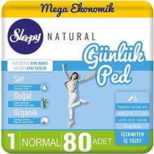 Sleepy Natural Günlük Ped Normal 80 Adet